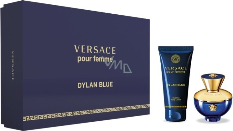 Versace Pour Femme Dylan Blue by Versace 3 Piece Gift Set - 1.7 oz Eau de Parfum