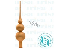 Irisa Špice skleněná krémová, celosypaná 7 cm