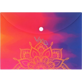 Albi Original Pouzdro na dokumenty Mandala na duhovém A5 - 148 x 210 mm