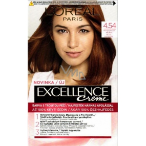 Loreal Paris Excellence Creme barva na vlasy 4.54 Mahagonová měděná