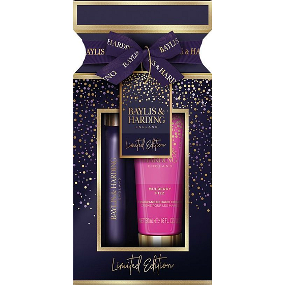 Baylis & Harding Moruše krém na ruce 50 ml + parfémovaný roll-on 12 ml, dárková sada pro ženy