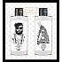 Bohemia Gifts Drsný a jemná sprchový gel pro muže 200 ml + šampon na vlasy pro ženy 200 ml, kosmetická sada