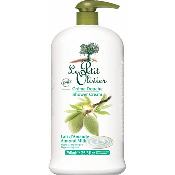 Le Petit Olivier Mandlové mléko sprchový krém 750 ml