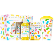 Regina Jelly Candy sprchový gel 250 ml + jelení lůj s vůní bonbonů 4,5 g + kelímek s víčkem 400 ml, kosmetická sada pro děti