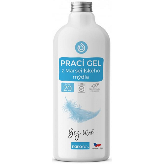Nanolab Marseillské mýdlo prací gel pro citlivou pokožku 20 dávek 1 l