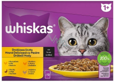 Whiskas Drůbeží hody ve šťávě kuře, kachna, drůbež, krůta kapsičky ve šťávě 12 x 85 g