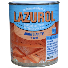 Lazurol Aqua S Akryl V1302 lak na dřevo lesk 0,6 kg
