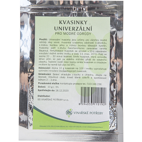 Privos vinné kvasinky univerzální, pro modré odrůdy, 10 g Privos vinné kvasinky univerzální, pro modré odrůdy, 10 g