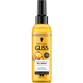 Gliss termoochranný olejový sprej na vlasy 150ml Gliss termoochranný olejový sprej na vlasy 150ml