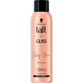 Schwarzkopf Taft x Gliss Silky Shine sprej na vlasy pro lesk 150 ml