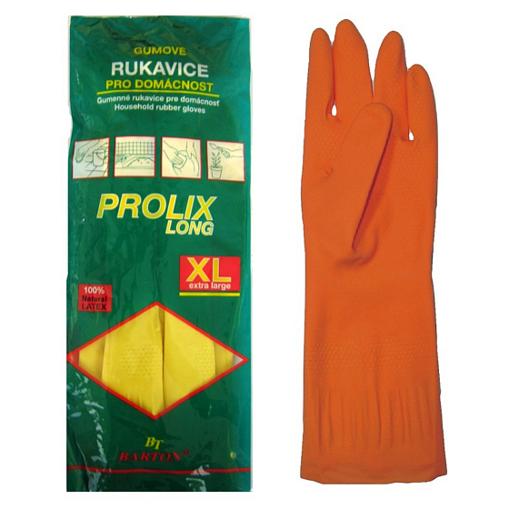 Bartoň Prolix Rukavice gumové ochranné velikost XL 1 pár