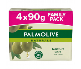 Palmolive Naturals Olive Milk tuhé toaletní mýdlo 3 + 1 kus 90 g