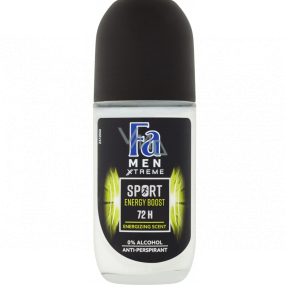 Fa Men Sport Double Power Power Boost kuličkový deodorant roll-on pro muže 50 ml