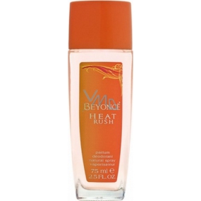 Beyoncé Heat Rush parfémovaný deodorant sklo pro ženy 75 ml