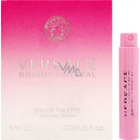 Versace Bright Crystal toaletní voda pro ženy 1 ml s rozprašovačem, vialka