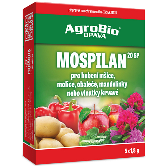 AgroBio Mospilan přípravek na ochranu rostlin 5 x 1,8 g 20SP 25ALX872, 5/2027
