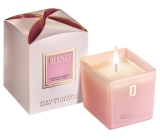 jFenzi Desso Mon Amie Sojová vonná svíčka s vůní parfému Hugo Boss Ma Vie Pour Femme Ručně vyrobena růžová 200 g