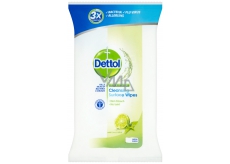 Dettol Limetka a máta antibakteriální ubrousky na povrchy 36 kusů