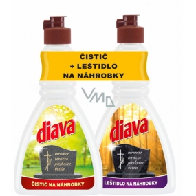 Diava Leštidlo na náhrobky 250 ml + čistič na náhrobky 250 ml, duopack