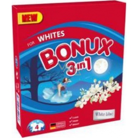 Bonux White Lilac 3v1 prací prášek na bílé prádlo 4 dávky 300 g