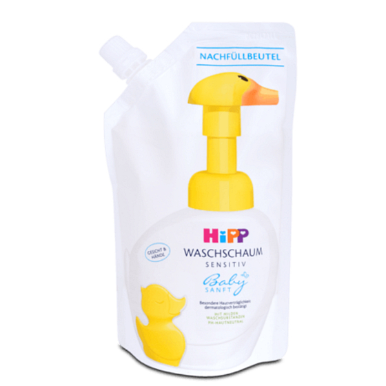 HiPP Babysanft Kachna pěna na mytí náhradní náplň pro děti 250 ml