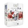 English Tea Shop Bio Bílá vánoční kolekce 12 kusů pyramidek sypaného čaje, 4 příchutě, 24 g dárková sada