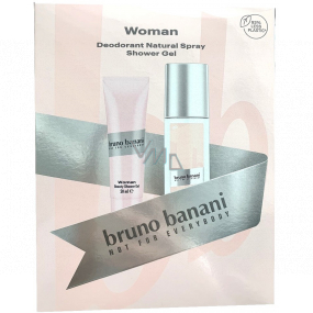 Bruno Banani Woman parfémovaný deodorant sklo 75 ml + sprchový gel 50 ml, dárková sada pro ženy