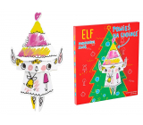 Ditipo 3D kartonová skládačka k vymalování Elf 28 cm