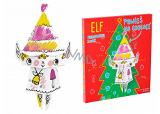 Ditipo 3D kartonová skládačka k vymalování Elf 28 cm