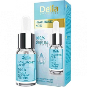Delia Cosmetics 100% sérum na obličej a dekolt s kyselinou hyaluronovou 10 ml