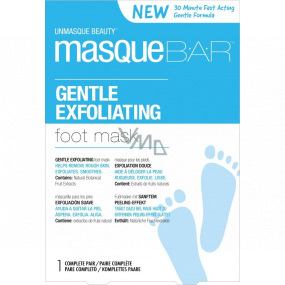 MasqueBar Gentle Exfoliating Foot Mask jemná exfoliační maska na chodidla 1 pár