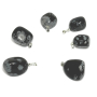 Obsidian vločkový Troml přívěsek přírodní kámen, M cca 3 cm, 1 kus, kámen záchrany