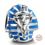 Charm Sterlingové stříbro 925 Egypt Faraon, korálek na náramek cestování