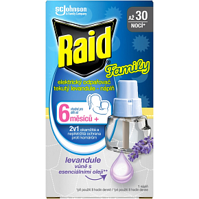 Raid náplň pro elektrický tekutý odpařovač 2v1, levandule, 21 ml