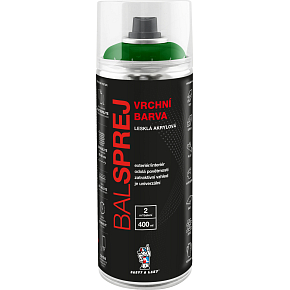 BALSPREJ vrchní univerzální akrylová barva ve spreji, RAL 6029 zelená máta, 400 ml BALSPREJ vrchní univerzální akrylová barva ve spreji, RAL 6029 zelená máta, 400 ml