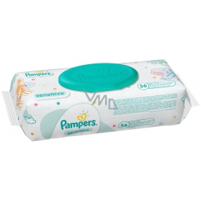 Pampers Sensitive Vlhčené ubrousky pro citlivou pokožku dětí 56 kusů