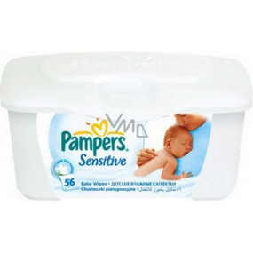 Pampers Sensitive Vlhčené ubrousky pro citlivou pokožku dětí 56 kusů