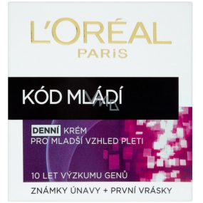 Loreal Paris Youth Code Kód mládí denní krém pro mladší vzhled pleti 50 ml