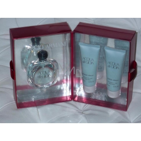 Giorgio Armani Acqua di Gioia parfémovaná voda pro ženy 50 ml + tělové mléko 75 ml + sprchový gel 75 ml, dárková sada