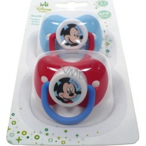 Disney Mickey Mouse Baby šidítko silikonové anatomické 3+ 2 kusy