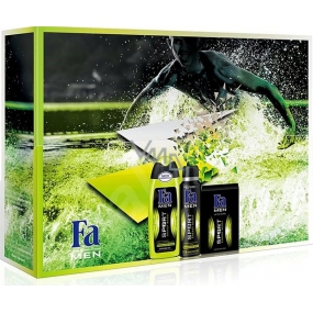 Fa Men Sport Energy Boost sprchový gel 250 ml + antiperspirant deodorant sprej 150 ml + voda po holení 100 ml, kosmetická sada