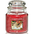 Yankee Candle Sparkling Cinnamon - Třpytivá skořice vonná svíčka Classic malá sklo 104 g