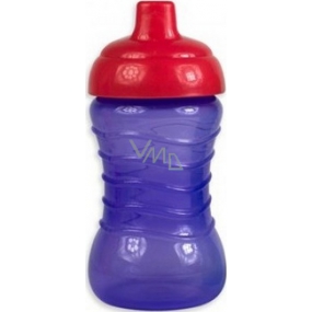 First Steps Spill Proof Sipper Cup 12 + láhev nekapající pro děti fialová 310 ml