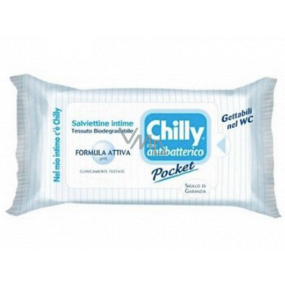 Chilly Antibakteriální ubrousky na intimní hygienu 12 kusů