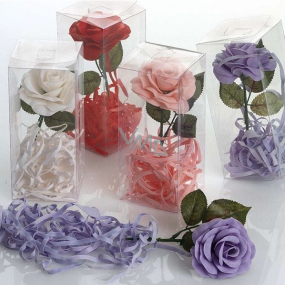 Idc Institute Růže s mýdlovými okvětními lístky růžová 40 g, dárkové balení