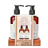 Sunkissed Hand Wash Set 95% Natural Kind mycí gel na ruce 280 ml + mléko na ruce 280 ml + piniový podnos, kosmetická sada pro ženy