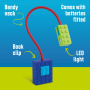 If Blocky Book Light lampička na čtení knihy modrá 1 kus