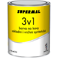 Supermal 3v1 S2177 0530 zeleň střední vrchní syntetická barva na kovy, 0,6 l