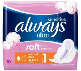 Always Ultra Sensitive Normal Plus intimní vložky 10 kusů