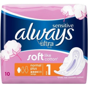 Always Ultra Sensitive Normal Plus intimní vložky 10 kusů